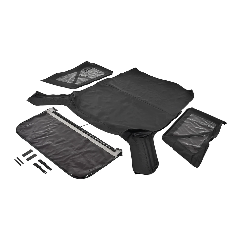 For Jeep Wrangler JK 2 door 2007-2018 Soft Top + Tinted Zippered Rear Windows - Imagem 2 de 4