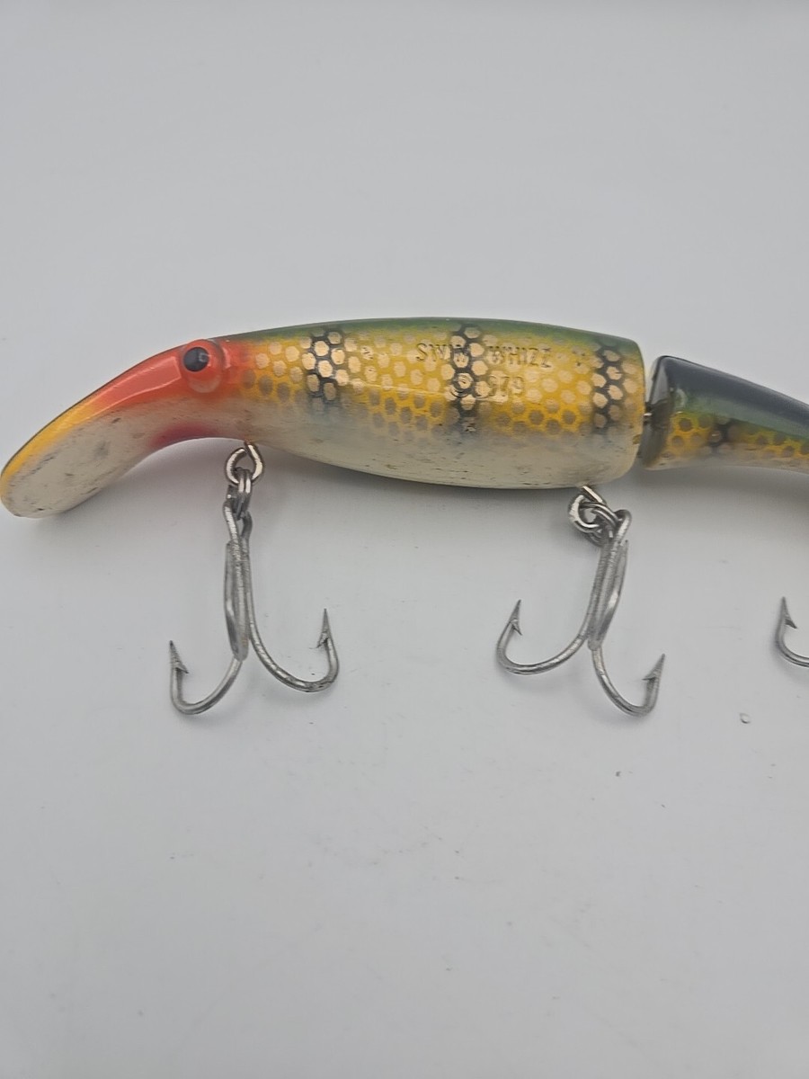 Vintage Musky Homer Le Blanc 8 Inch Jointed Swim Whizz