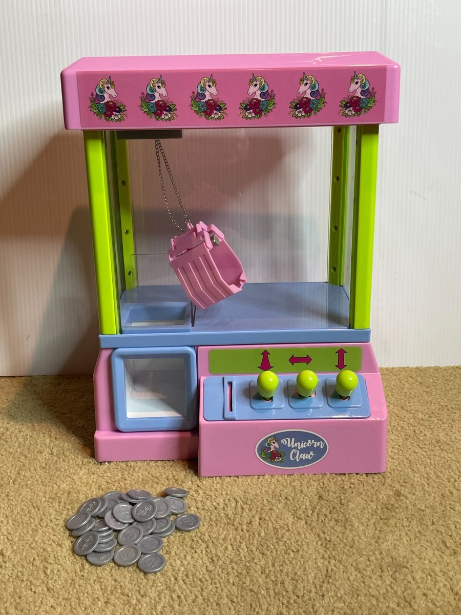 Unicorn Claw Machine Arcade Game Candy Toy Dispenser Vending Prize