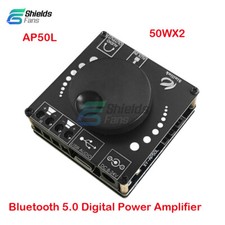 12V 24V AP50L Bluetooth 5.0 Audio Digital Power Amplifier 50WX2 Stereo Board AUX