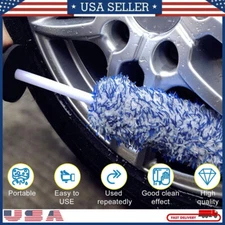 Car Wheel Brush Rims Tire Seat Engine Wash Cleaning Kit Auto Detailing Tool 17"