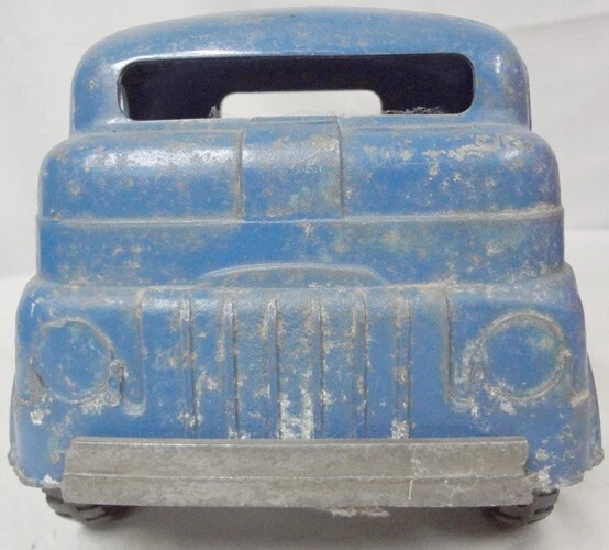 ¡Cabina de camión de transporte automático de acero prensado Structo Toys de colección y 2 remolques! Foto 4 de 4