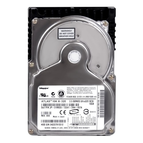 Hard Dell 01M929 1M929 KU18L461 18GB 10000U/Min SCSI U320 68-pin 3.5 " Inch - Picture 3 of 3