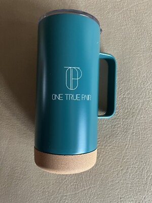 New One True Pair Travel Mug OTP017000C w/ Handle Insulated Stainless Steel 10 