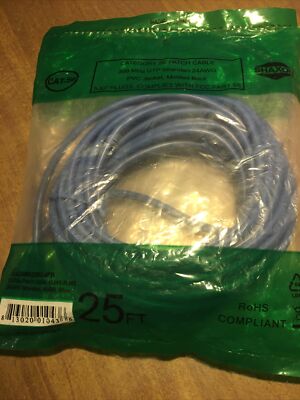 Shaxon RJ45 to RJ45 Category 5E Patch Cord - Blue, 25 Feet 350 MHZ UTP
