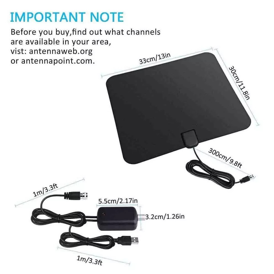 5600 Miles Range TV Antenna Digital HD Antena Indoor HDTV 1080P 4K | eBay