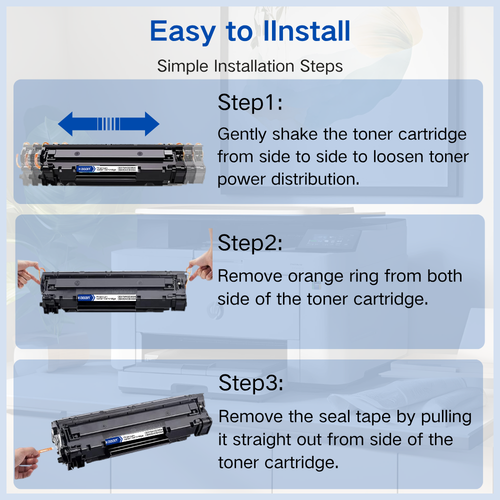4 × 2.1k CE285A 85A Toner Cartridges For HP LaserJet M1132 P1102w P1100 P1102 - 第 10/13 張圖片
