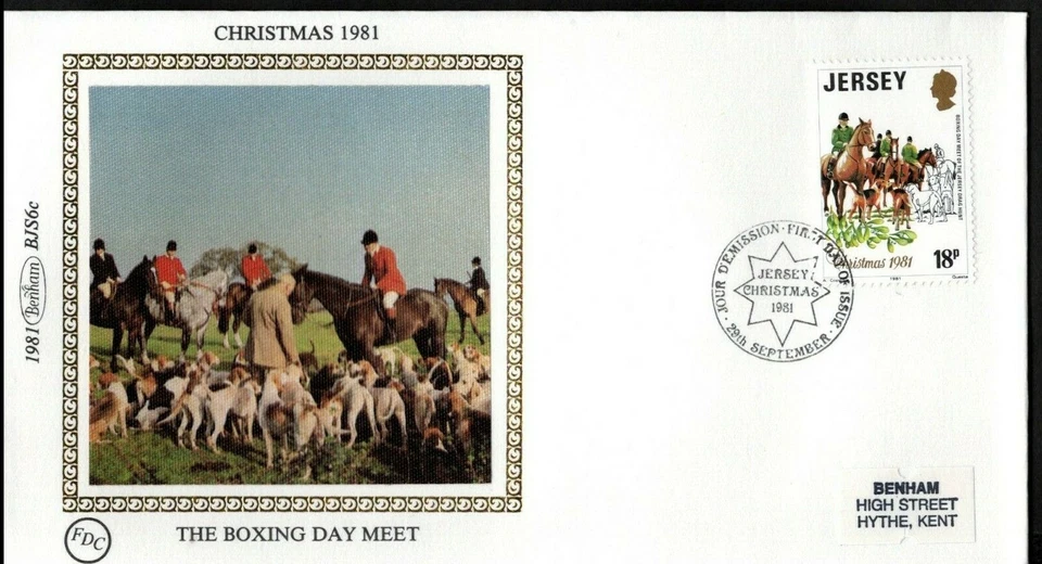 Jersey 1981 Christmas Stamps Xmas Benham BJS6a-c - Image 4 of 4