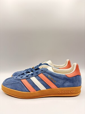 Adidas Men's Gazelle Indoor Sizes 11.5-13 Blue Blink Wonder Clay |IG1640|