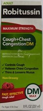 Robitussin Cough  Chest Congestion DM Adult Maximum Strength Liquid 8oz 04/26 