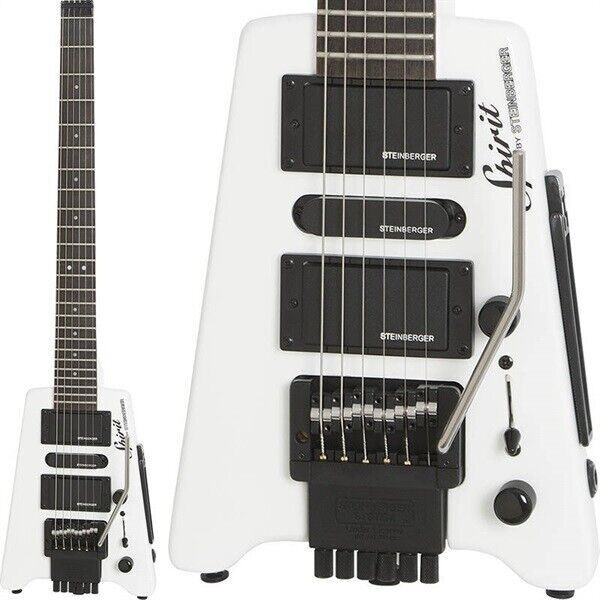 STEINBERGER Spirit GT-PRO Deluxe White Headless Electric Guitar 