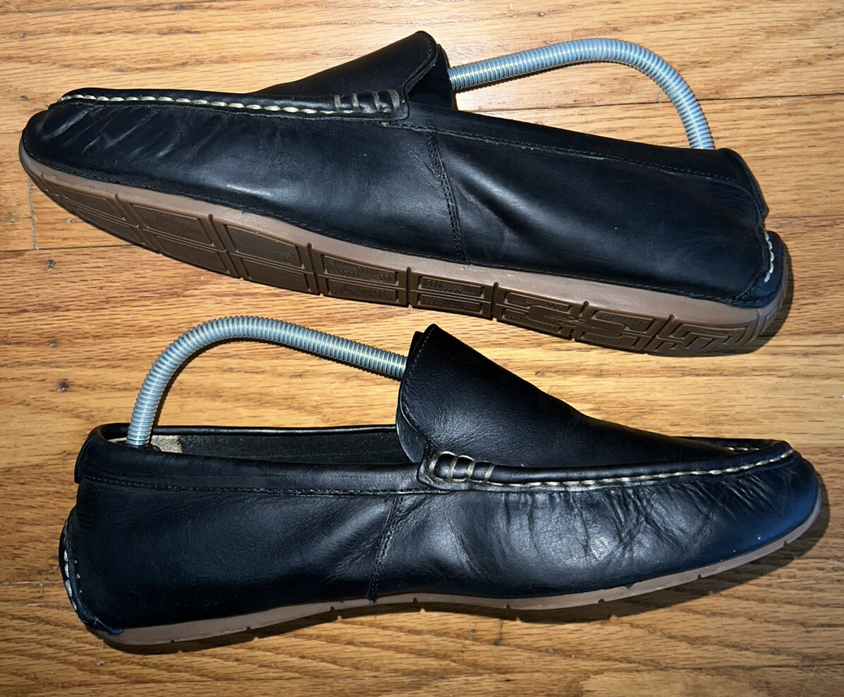 Cole Haan Somerset Venetian II Black Leather Driving Loafers  display picture 1