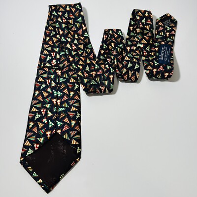 Genuine Burberrys Dark Blue Silk Tie w Various Multicolor Flags
