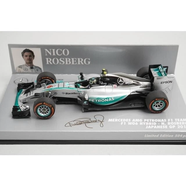 1:43 MINICHAMPS 410150206 Mercedes AMG Petronas F1 Team W06 Hybrid 2015 #6 - Image 3 of 4