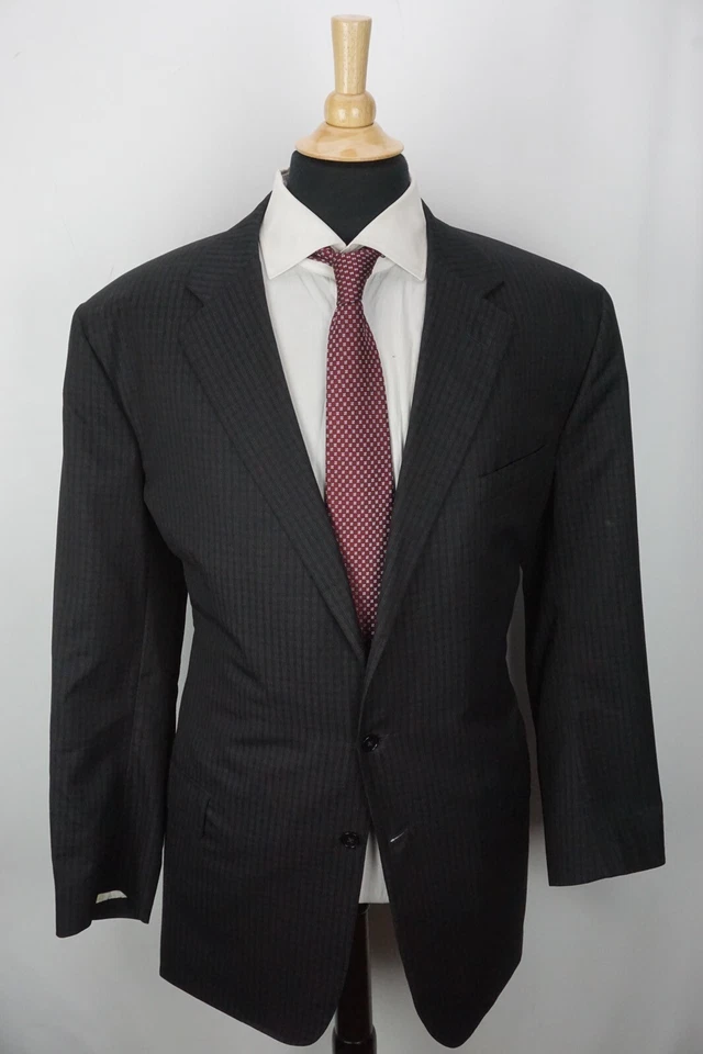 Ralph Lauren фиолетовый ярлык RLPL Doug шерсти черный клетку 2 ПК костюм куртка брюки 49XL - Изображение 3 из 4