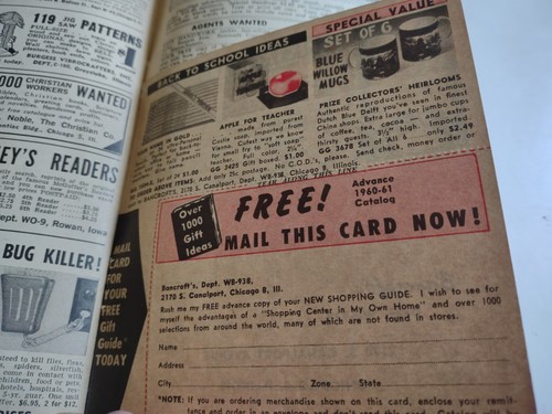 The Workbasket Magazin Sept 1960 Vintage Haushaltswaren Handwerk Muster Gewinn Anzeigen - Bild 8 von 11