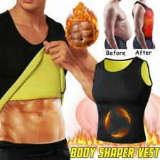 Men Cami Hot Sauna Vest Shapers Thermo Neoprene Sweat Waist Trainer Shapewear