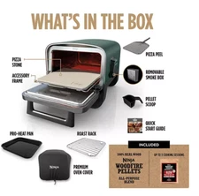 Ninja Woodfire 8-in-1 Outdoor Pizza Oven & Smoker with Woodfire Technology