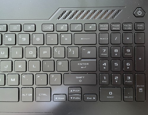 Teclas de repuesto de teclado para portátiles para juegos ASUS TUF Dash F15 A15 Reino Unido retroiluminadas - Imagen 10 de 12