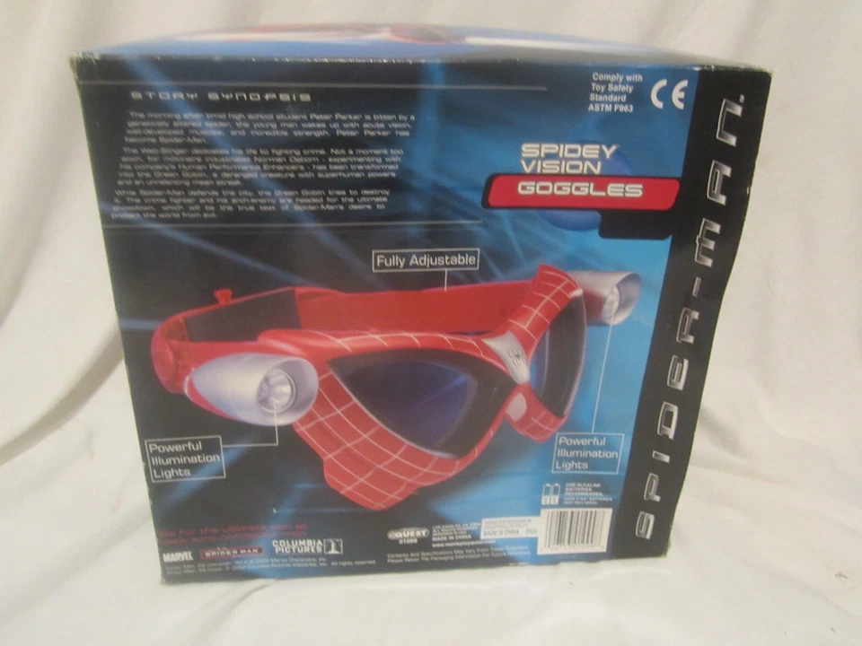 Gafas Spiderman Spidey Vision - Nuevas - Edades 5 en adelante Foto 2 de 2