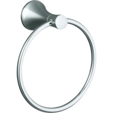 Kohler K-13435-CP 0 Modern Durable Towel Ring from Coralais Collection