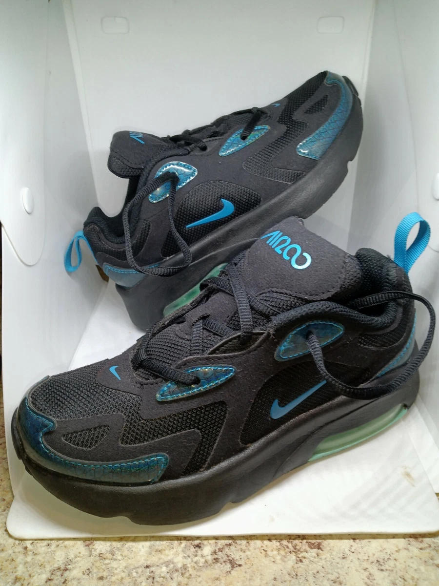 Air max 200 black blue sales