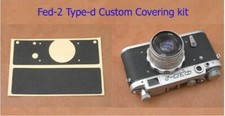 Camera Replacement Skin Cover Leather w/Video inst  Lomo Fed-2 type-c/d  JAPAN