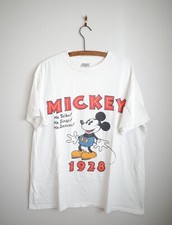 Vintage 80's Mickey Mouse Walt Disney Retro 1928 T-Shirt Single Stitch Sz XL EUC