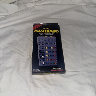 Travel Mastermind 1988 Pressman Game To Go Break the Hidden Code Mini Strategy