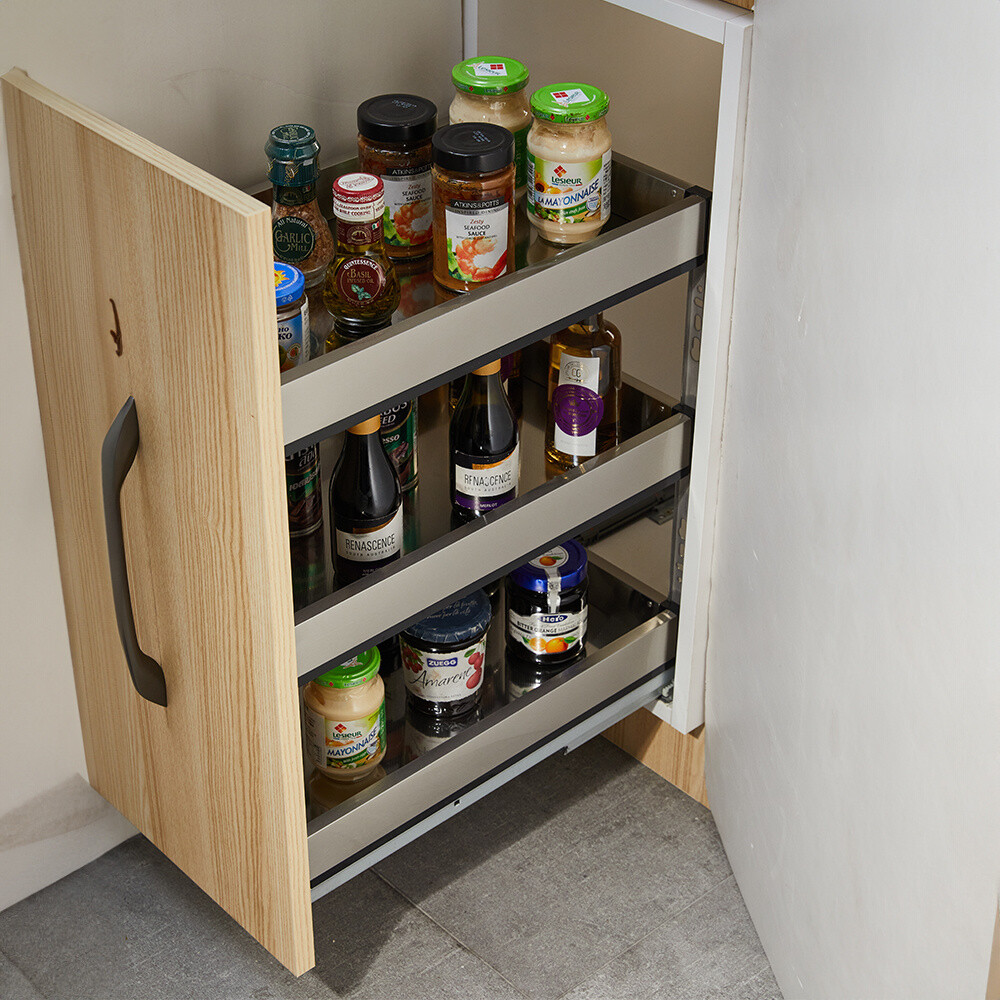 Rotating Spice Combwise Spice Rack 200mm Wide Spice Rack Kitchen