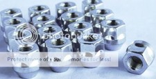 16 Alloy Wheel Nuts Bolts Lugs for MGF 12x1.50 open 21 Hex.
