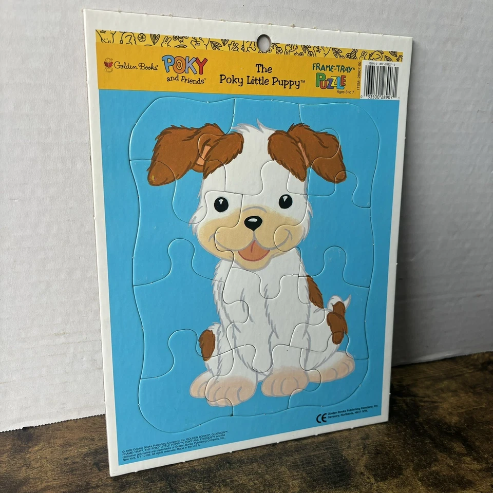 Rare Vintage Poky & Friends The Poky Little Puppy Frame Tray Puzzle 28907-00 - Image 4 of 4