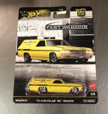 HOT WHEELS 2025 FAST WAGONS ‘70 CHEVELLE SS WAGON CAR CULTURE  YELLOW FREE SHIP