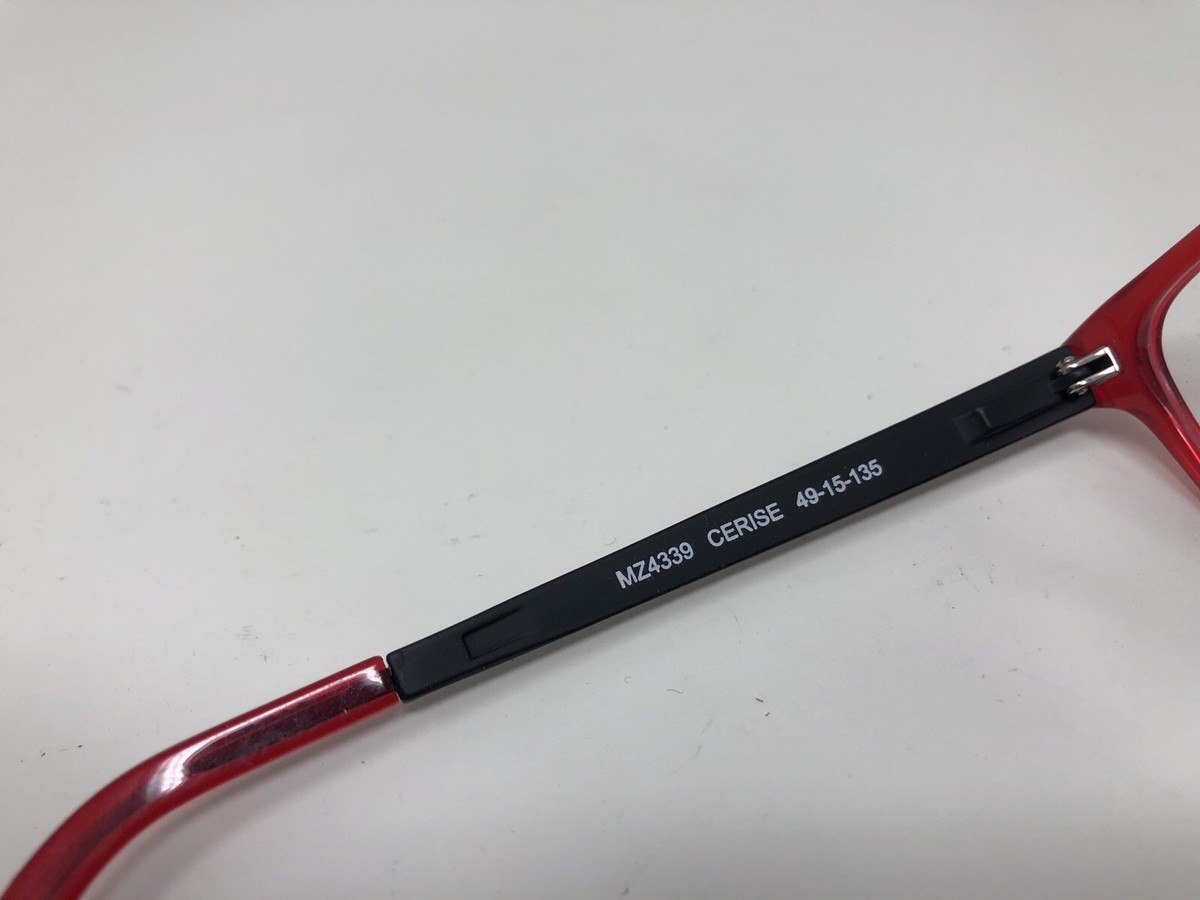 akes様　39 Mizyake Eyeglasses Frame MZ4339 CERISE 49-15-135 Black Red