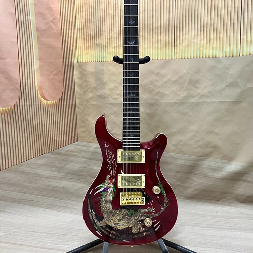 Limited-time offer red Dragon PRS Gold top Electric Guitar Mahogany neck US