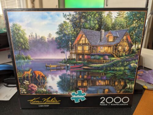 CABIN FEVER 2000 Piece Jigsaw Puzzle Buffalo Games Kim Norlien 38 in. x 26 in., - Picture 1 of 10