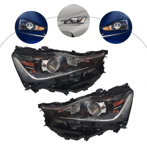 Pair LED Headlight Left+Right Side for 2017 2018 2019 2020 Lexus IS IS300 IS350 - Picture 23 of 24