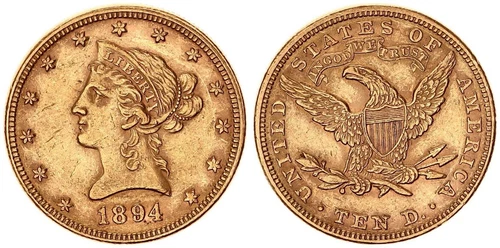 USA 10 Dollar 1894 Gold - Liberty Head ss-vz     125065