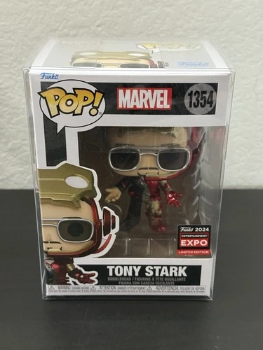 Funko Pop! Marvel TONY STARK #1354 C2E2 EXCL LE VAULTED WITH PROTECTOR IRON MAN