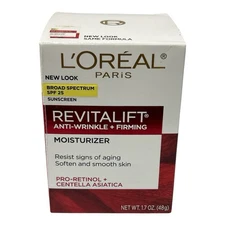 L’Oreal Revitalift Anti-Wrinkle + Firming Moisturizer SPF 25 1.7 oz NEW