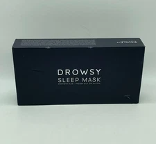 drowsy sleep mask midnight blue - padded silk eye pillow