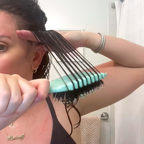 Curl Defining Hair Brush, 2024 Flash Boar Bristle Styling Brush for Green - Picture 5 of 6