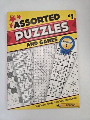 Bendon Assorted Puzzles and Games Activity Book