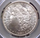 1880/79 "S" Morgan SILVER Dollar VAM-8 *MEDIUM S* $1 CACG MS65 CAC #981 ECC&C