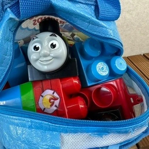 Mega Bloks Thomas and Friends Thomas Harold Rescue Building Toy Set Bag - Image 4 of 4