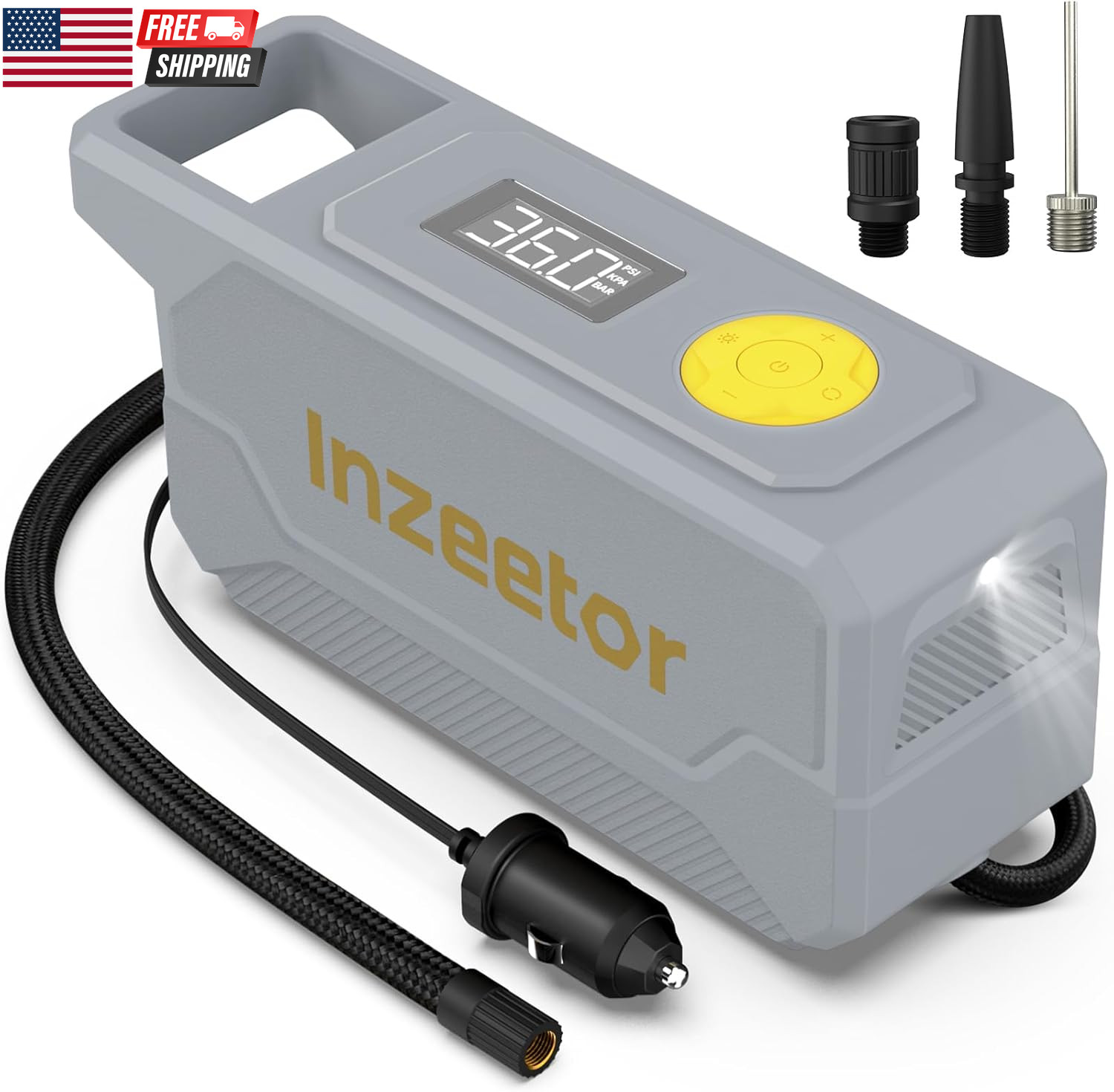 150 PSI Tire Inflator Portable Air Compressor, 12V DC Auto S