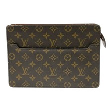 LOUIS VUITTON Monogram Pochette Homme Shoulder Bag Brown
