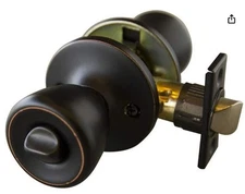 Design House Terrace Door Knob and Hardware, ANSI Grade-3 Certified, Bedroom/Bat