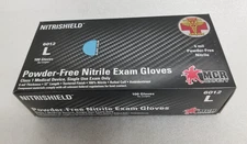MCR 6012L NITRISHIELD 6 Mil Medical Grade 12" Powder Free Glove Size-L  100/ Box