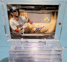 Dustin Pedroia 2015 Topps Strata Red Sox #CAAR-DPA Clearly Authentic Auto Relic